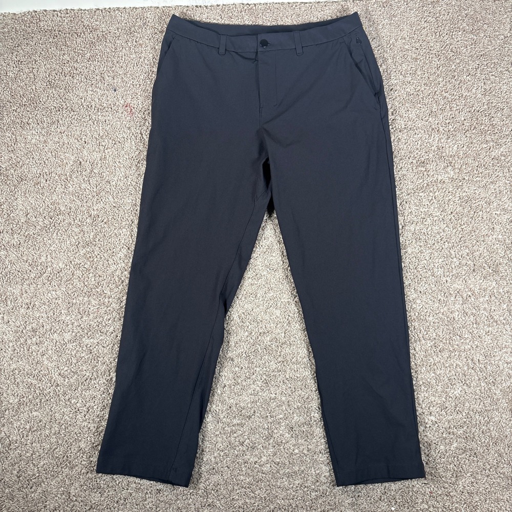 Lululemon Mens Commission Pant Classic Black Technical Chino 34x29 LM5AO5S